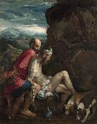 Follower of Jacopo da Ponte The Good Samaritan painting